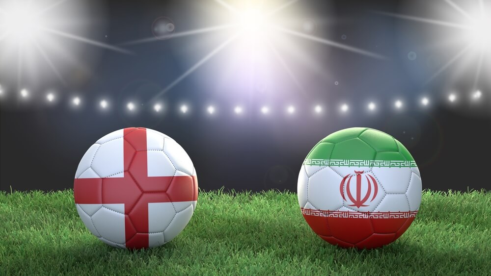 Odds taruhan Piala Dunia - spanduk Inggris vs Iran